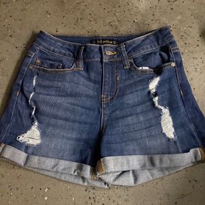 indigo rein dark blue size 25 jean shorts